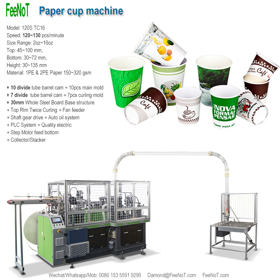 120s paper cup forming machine new tech