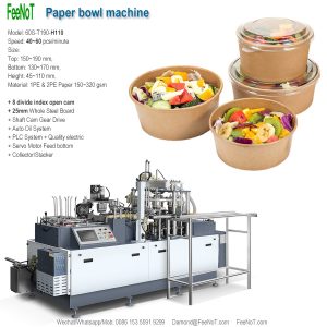 60s salad paper bowl making machine new tech