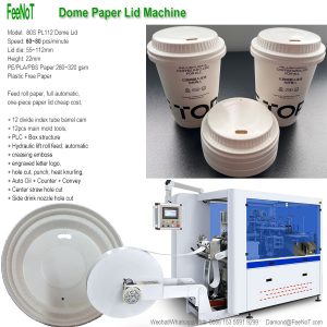 Coffee cup dome lid machine 88.9 new tech hot