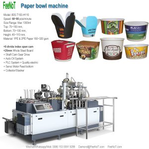 80s paper bowl container machine new tech