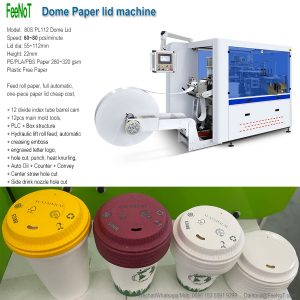 Paper cup dome lid making machine 80s new tech