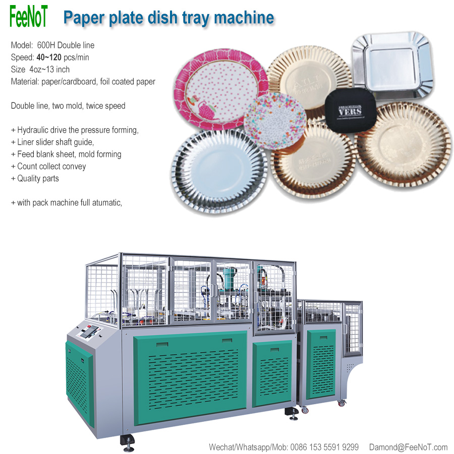 Hydraulic paper plate machine 600H new tech